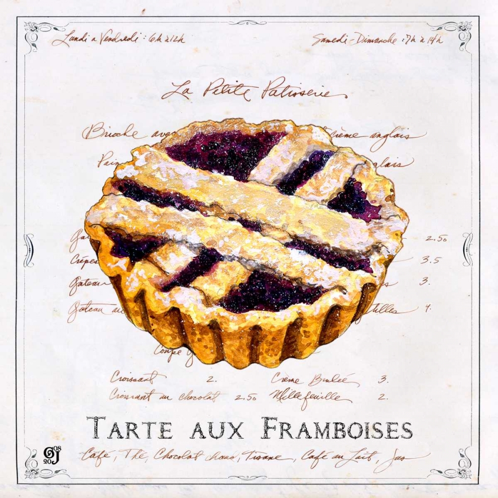 Wall Art Painting id:117722, Name: Tarte aux Framboises, Artist: Joyner, Ginny