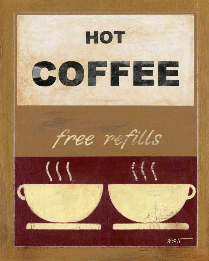 Wall art: Hot Coffee II, by Wyatt Jr., Norman