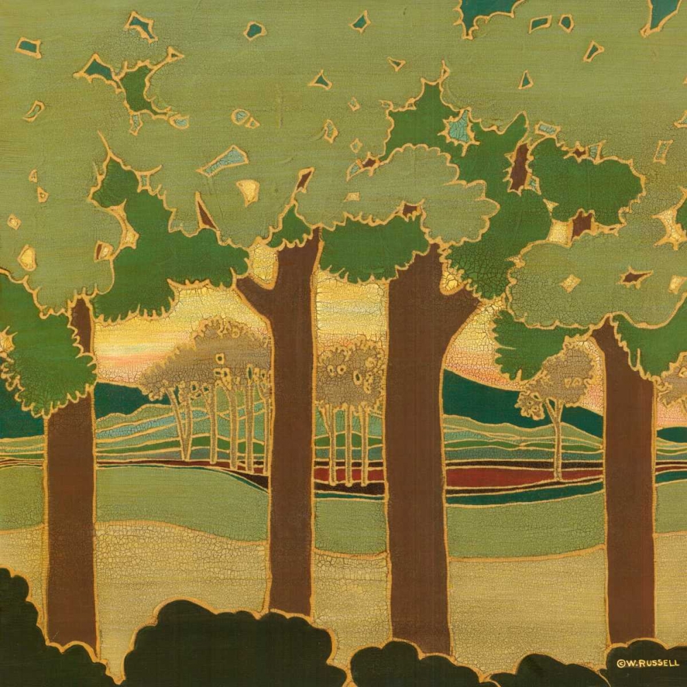 Wall Art Painting id:35041, Name: Arts and Crafts Landscape II, Artist: Russell, Wendy