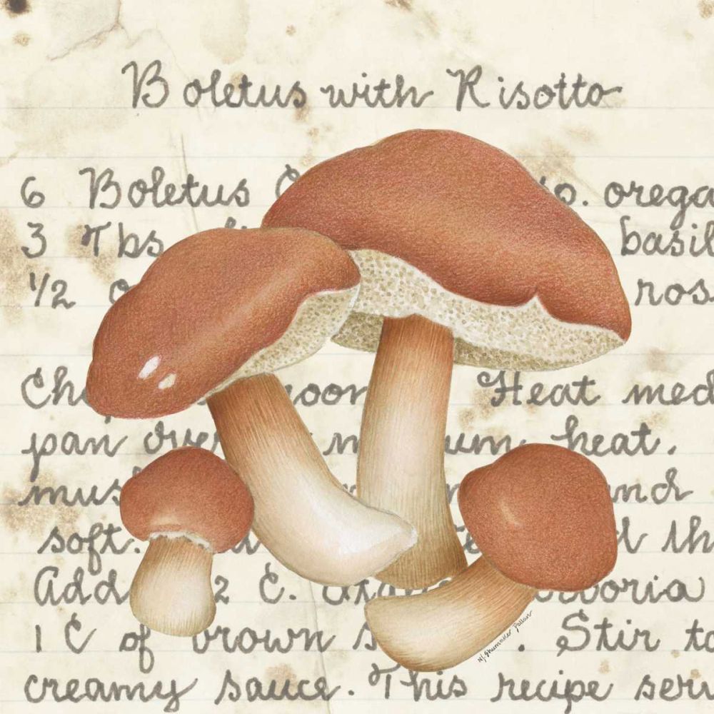 Wall Art Painting id:236991, Name: Boletus, Artist: Pallan, Nancy S.