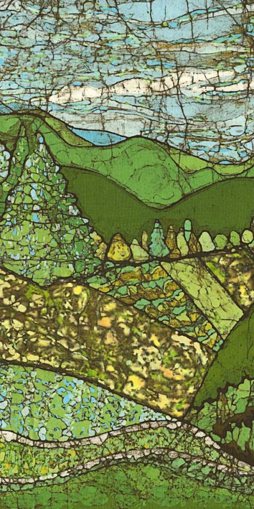 Wall art: Green Landscape I, by Davis, Andrea