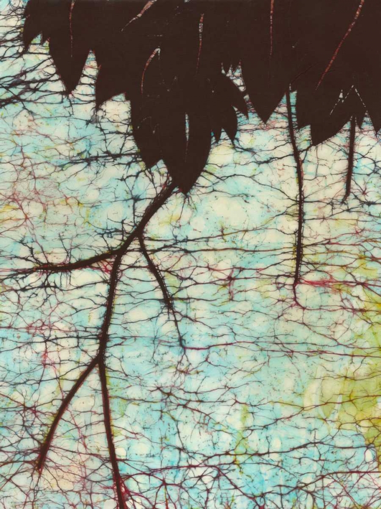 Art Print: Batik Hanging Leaves II