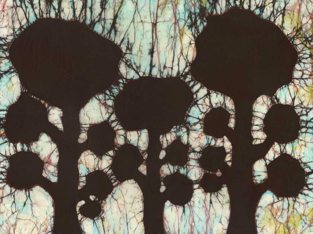 Art Print: Batik Hedges I