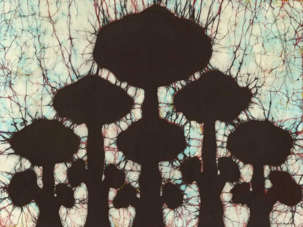 Art Print: Batik Hedges II