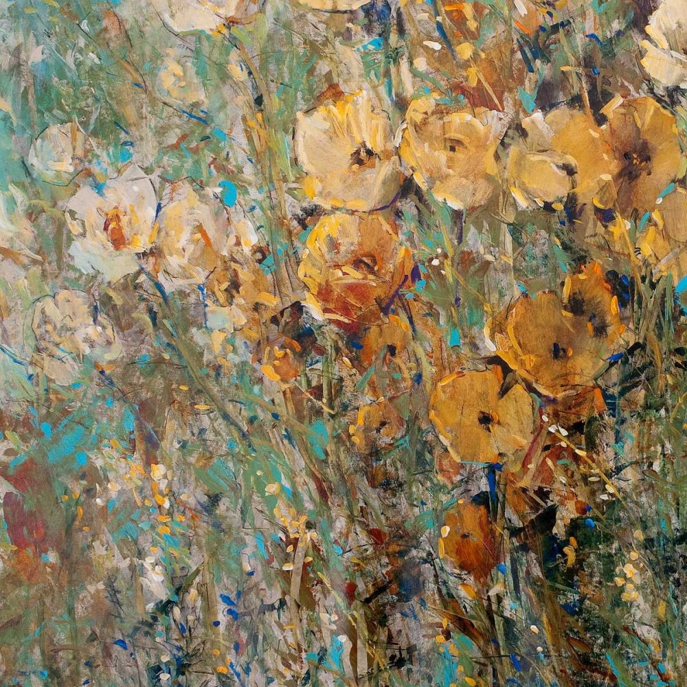 Wall Art Painting id:38417, Name: Amber Poppy Field I, Artist: OToole, Tim