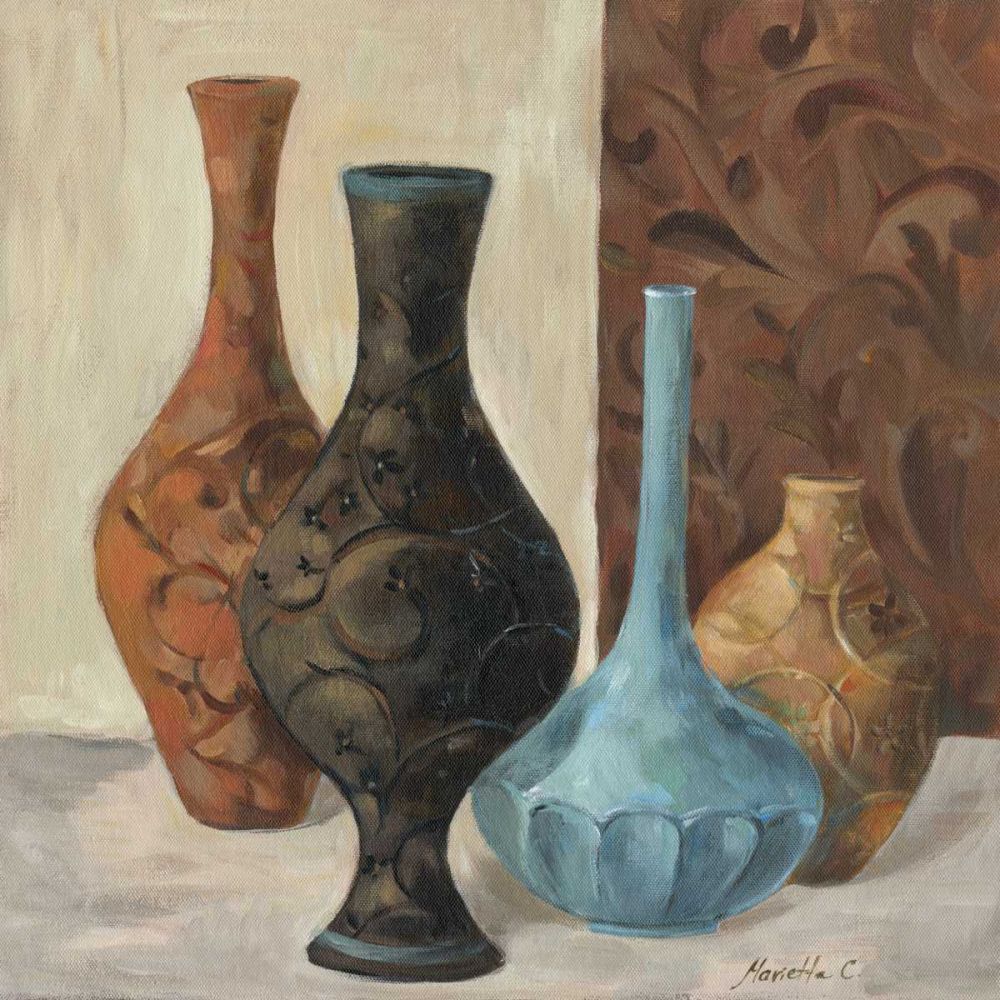 Wall Art Painting id:237666, Name: Spa Vases II, Artist: Cohen, Marietta