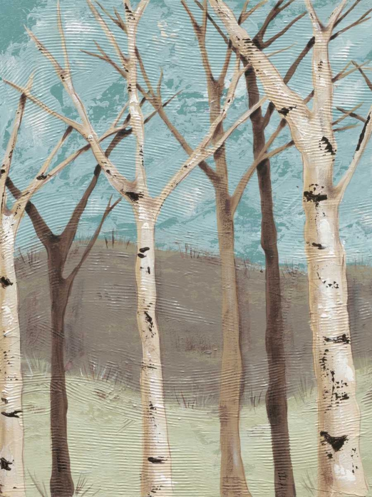 Wall Art Painting id:60496, Name: Blue Birches I, Artist: Reynolds, Jade