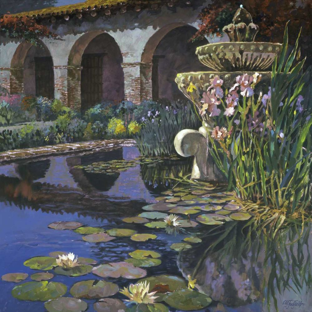 Wall Art Painting id:237762, Name: Fountain at San Miguel I, Artist: Hadfield, Clif