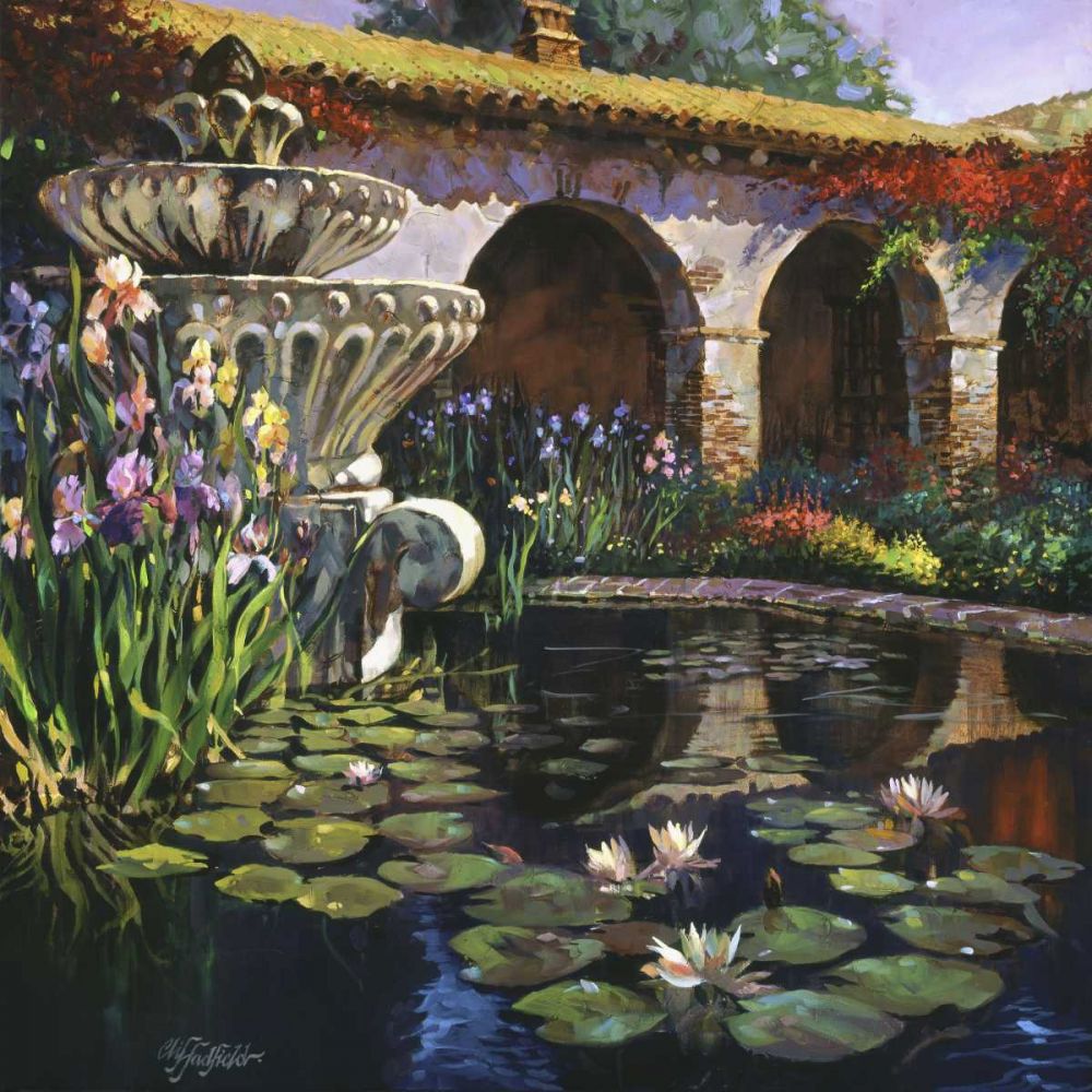 Wall Art Painting id:237763, Name: Fountain at San Miguel II, Artist: Hadfield, Clif