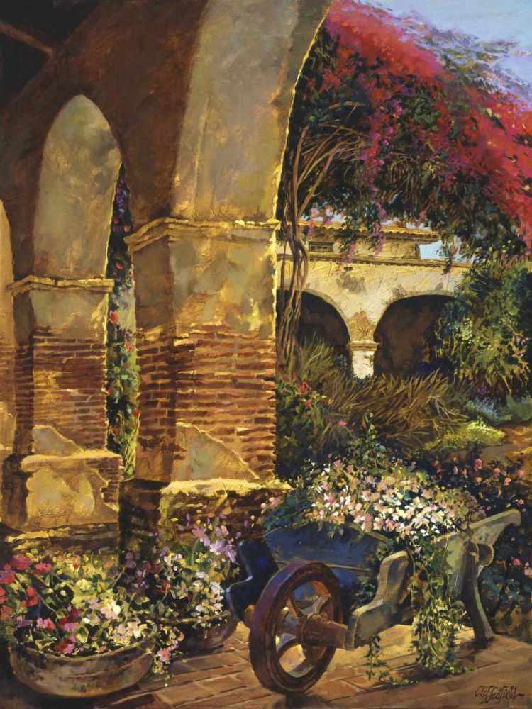 Wall Art Painting id:237766, Name: Columns Adorned, Artist: Hadfield, Clif