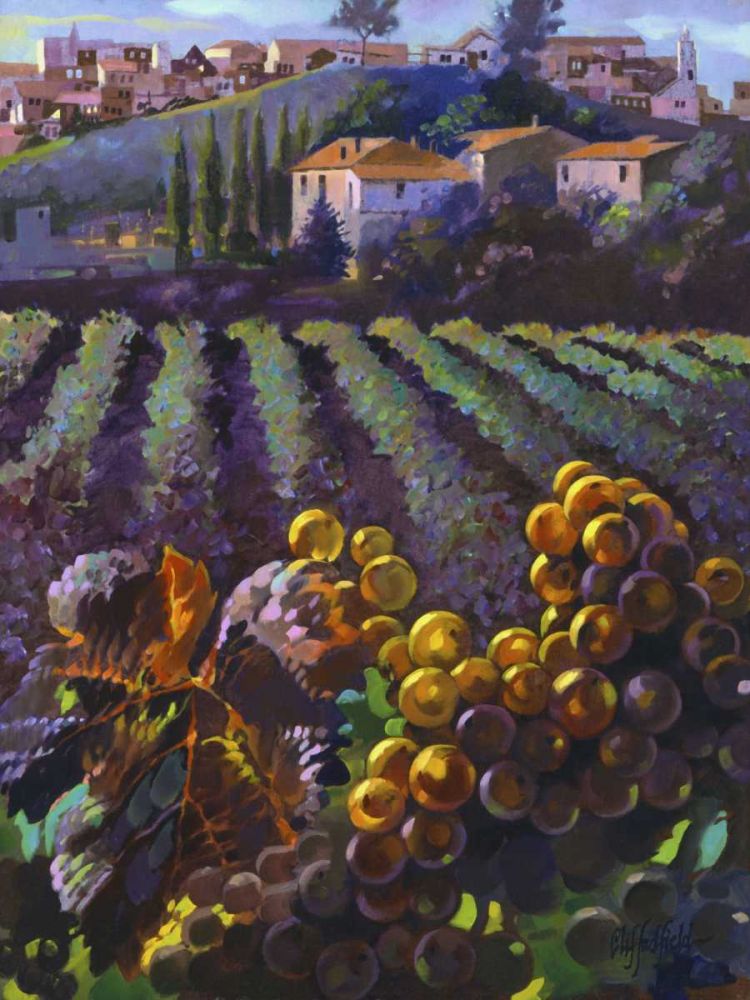 Wall Art Painting id:237768, Name: View of Tuscany, Artist: Hadfield, Clif