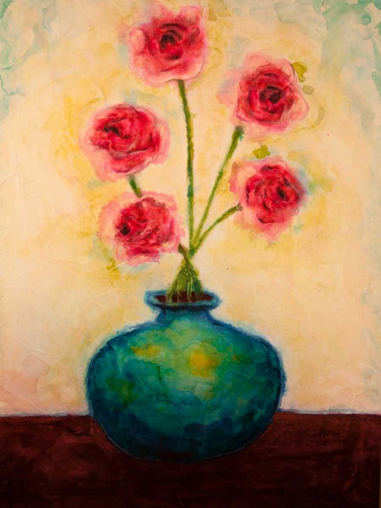 Wall Art Painting id:167049, Name: Big Blue Vase, Artist: Quin, Marabeth