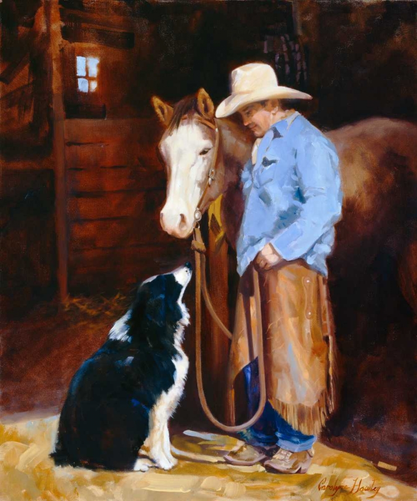 Wall Art Painting id:66296, Name: Hey - Buddy, Artist: Hawley, Carolyne