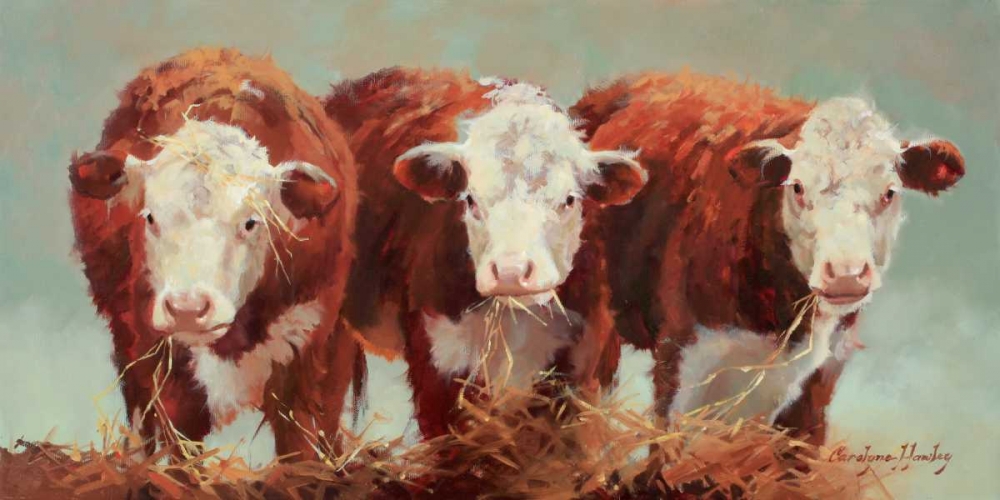 Wall Art Painting id:66301, Name: Three of a Kind, Artist: Hawley, Carolyne