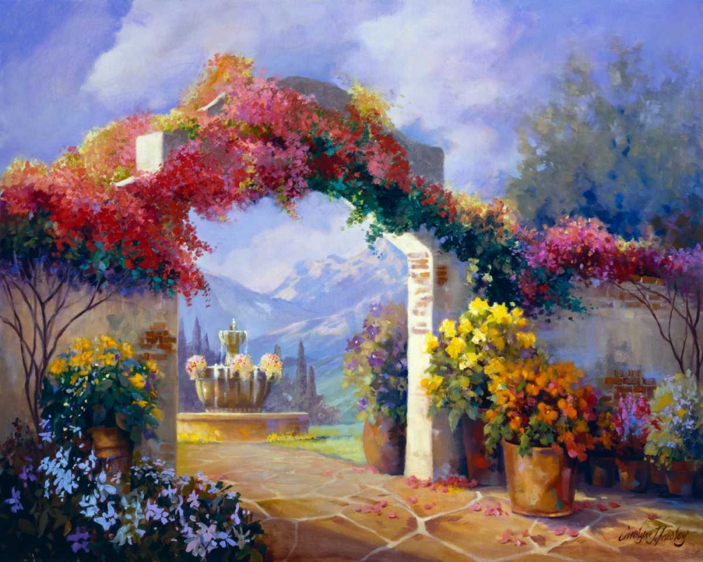 Wall Art Painting id:66308, Name: Garden Peace, Artist: Hawley, Carolyne