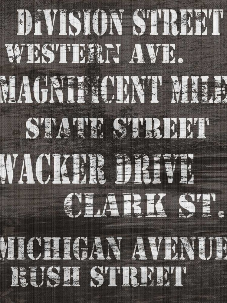 Wall Art Painting id:238466, Name: Streets of Chicago I, Artist: James, Andrea