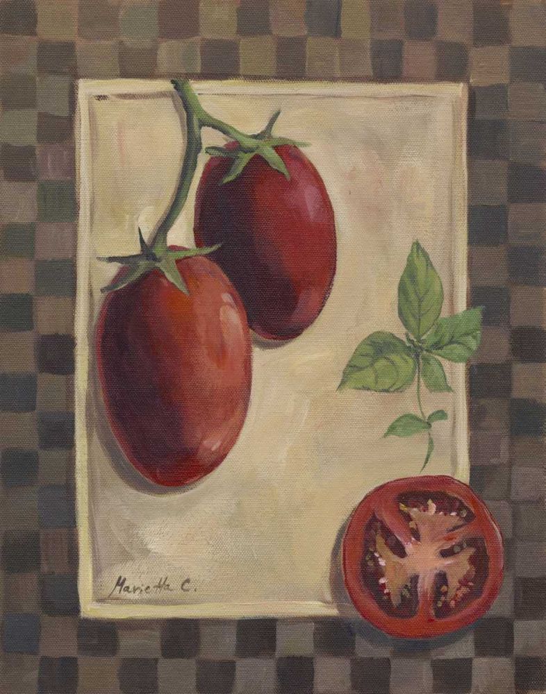Wall Art Painting id:238477, Name: Veggies and Herbs II, Artist: Cohen, Marietta