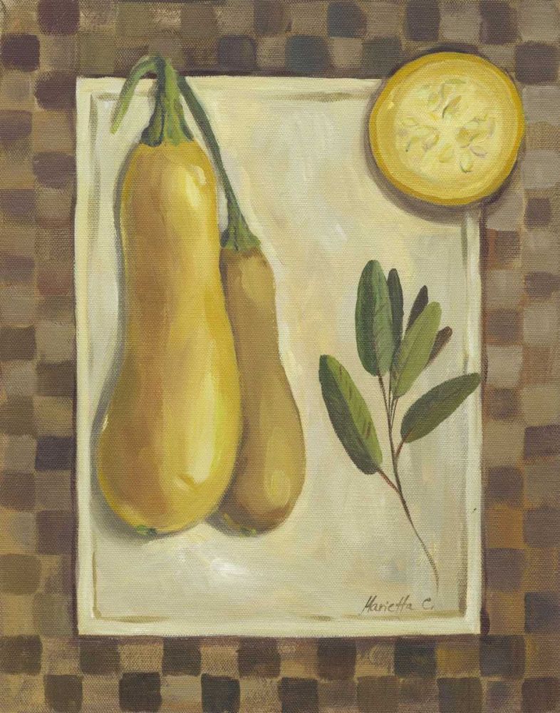 Wall Art Painting id:238478, Name: Veggies and Herbs III, Artist: Cohen, Marietta
