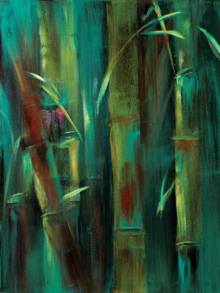 Art Print: Turquoise Bamboo I