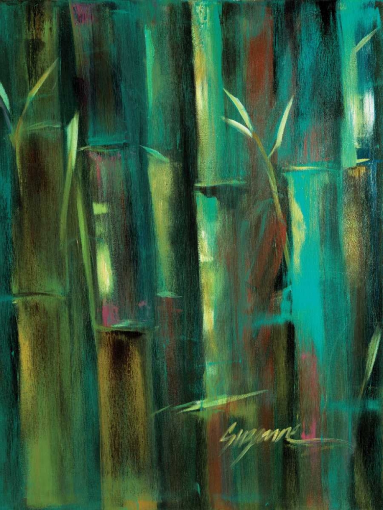 Art Print: Turquoise Bamboo II