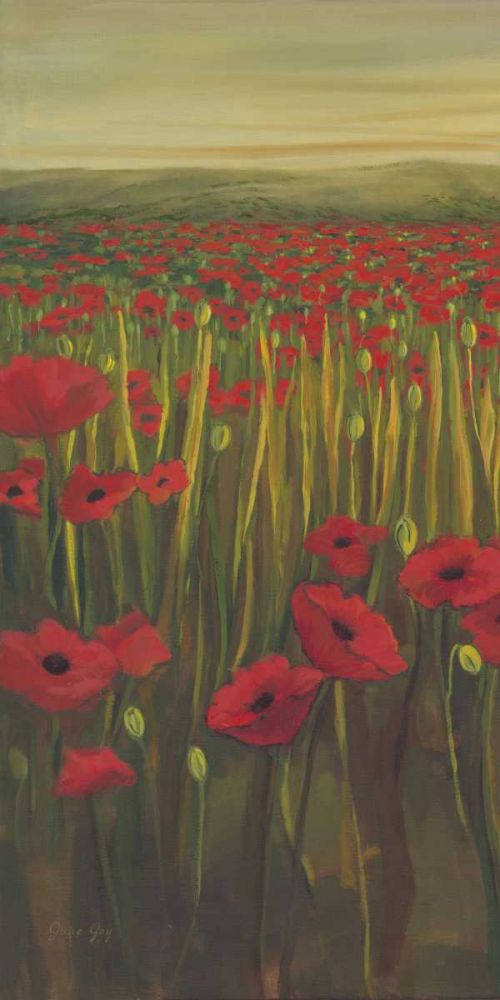 Wall Art Painting id:238863, Name: Red Poppies in Field I, Artist: Joy, Julie