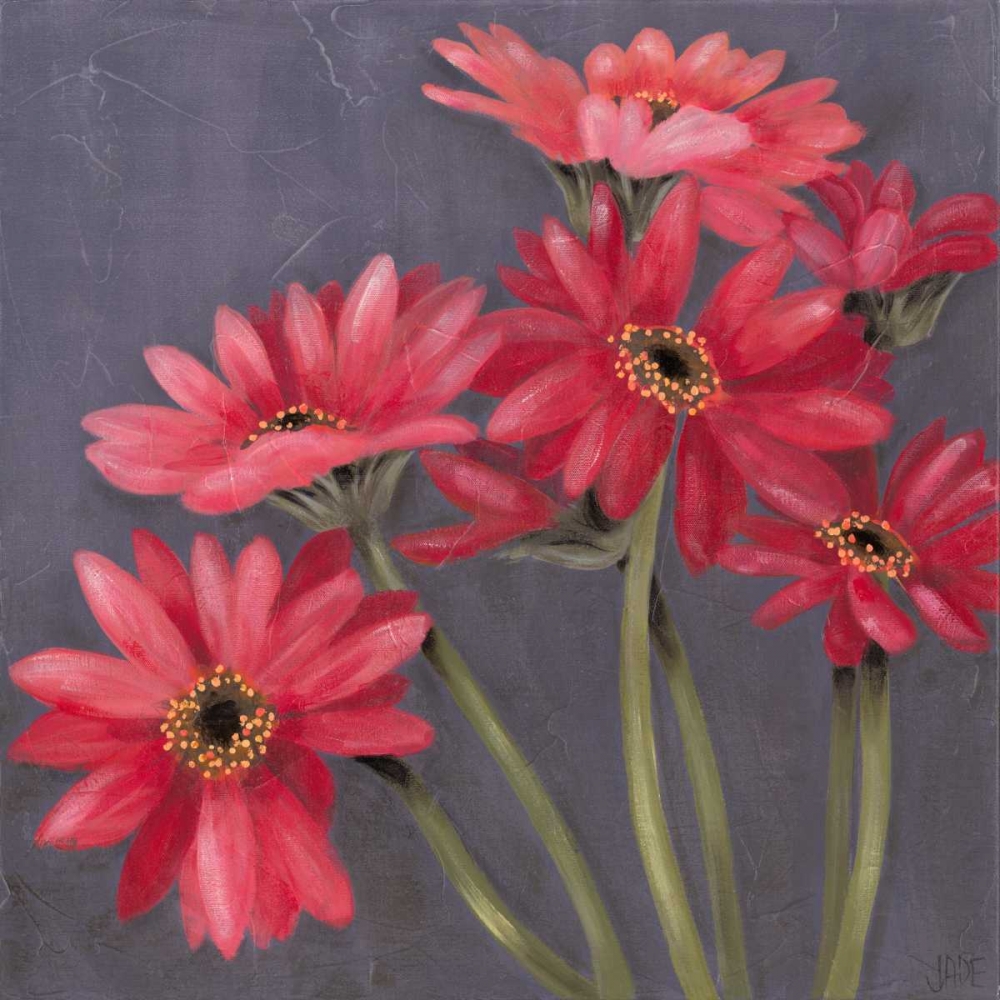 Wall Art Painting id:42374, Name: Gerbers on Grey II, Artist: Reynolds, Jade