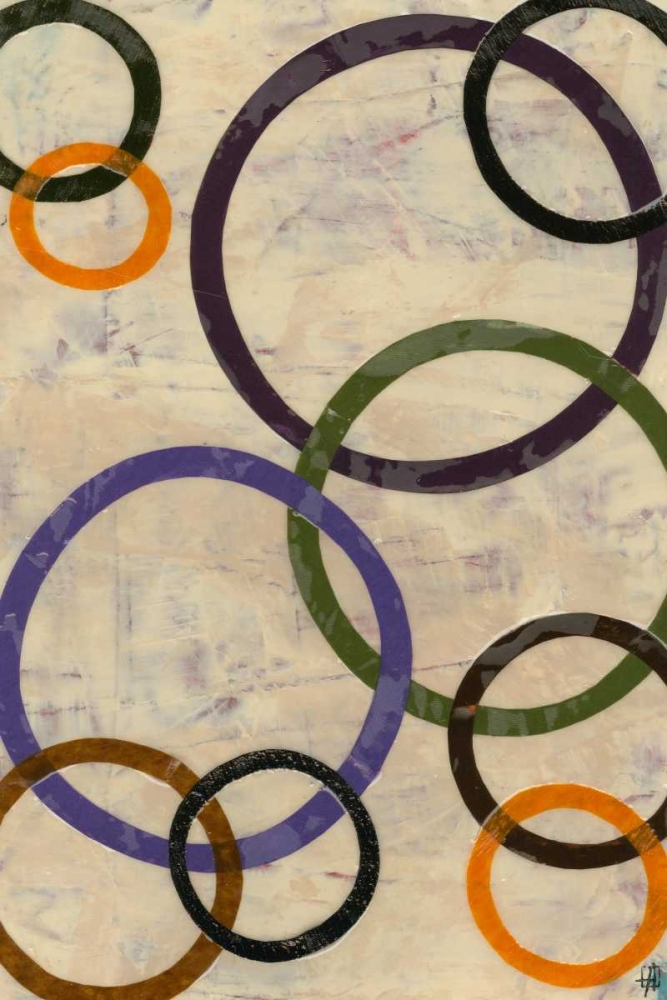 Wall Art Painting id:35213, Name: Round-n-Round I, Artist: Avondet, Natalie