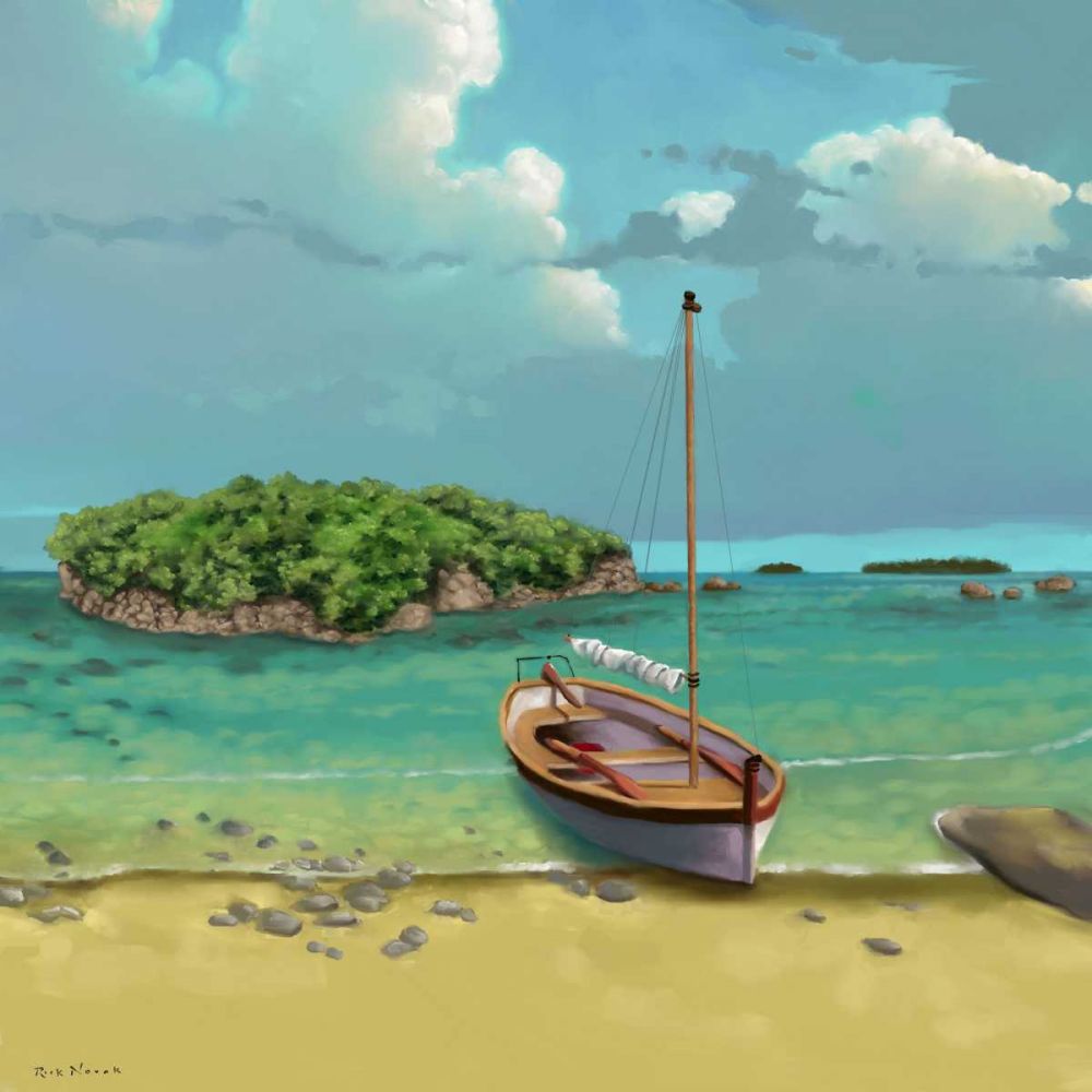 Wall Art Painting id:239137, Name: Sailing Serenity I, Artist: Novak, Rick
