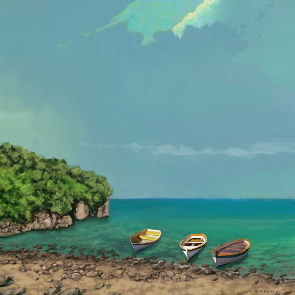 Wall Art Painting id:239138, Name: Sailing Serenity II, Artist: Novak, Rick