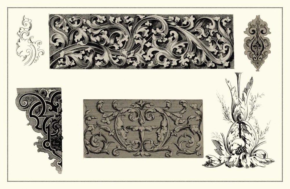 Wall Art Painting id:35275, Name: Baroque Details V, Artist: Vision Studio