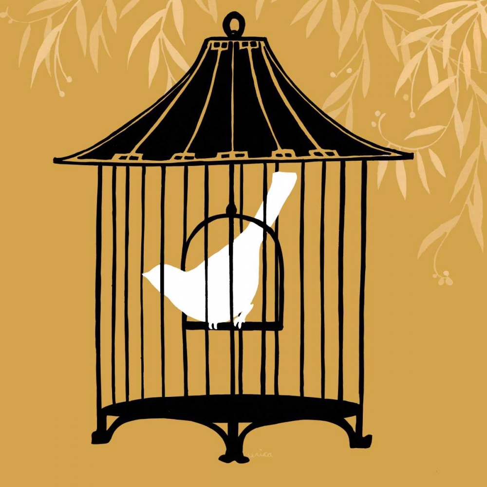 Art Print: Birdcage Silhouette I