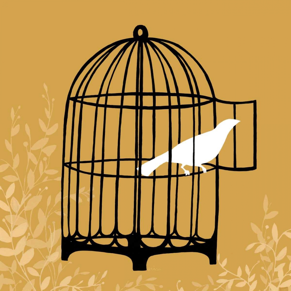 Art Print: Birdcage Silhouette II