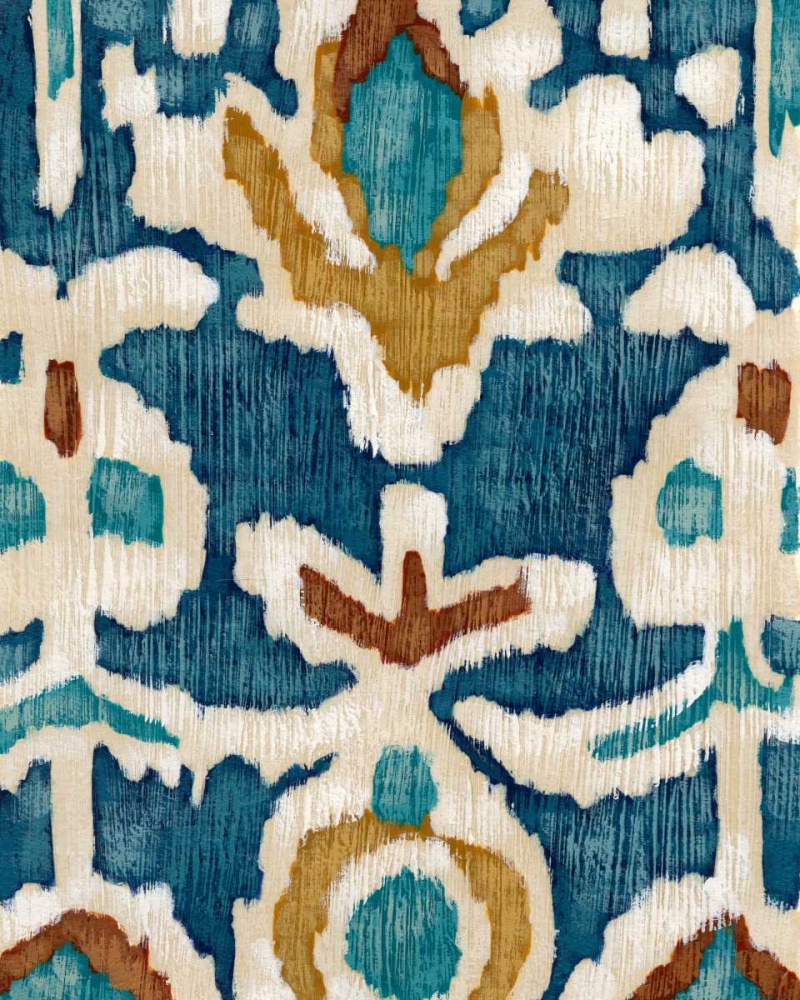 Wall Art Painting id:35338, Name: Ocean Ikat I, Artist: Zarris, Chariklia
