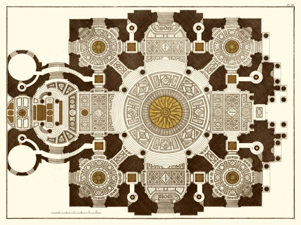 Wall Art Painting id:35391, Name: French Marquetry III, Artist: Vision Studio