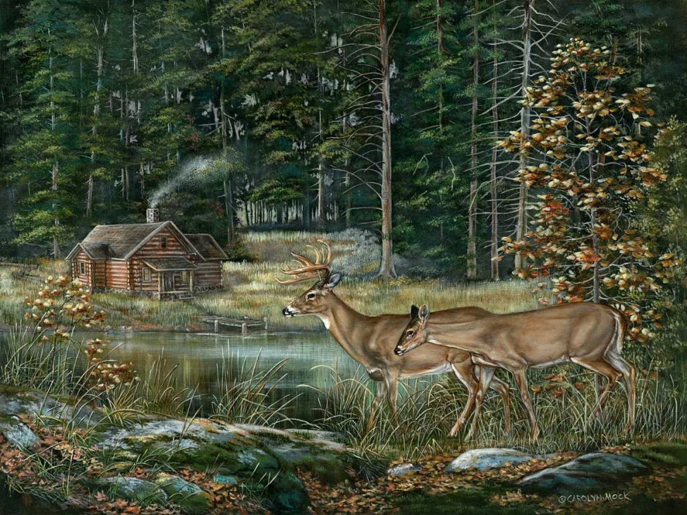 Wall Art Painting id:38450, Name: Twilight Sighting, Artist: Mock, Carolyn