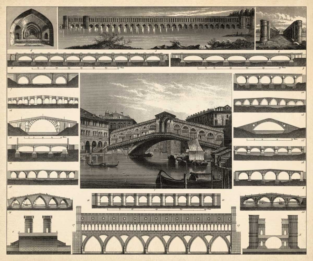 Wall Art Painting id:35429, Name: Antique City Plan II, Artist: Vision Studio