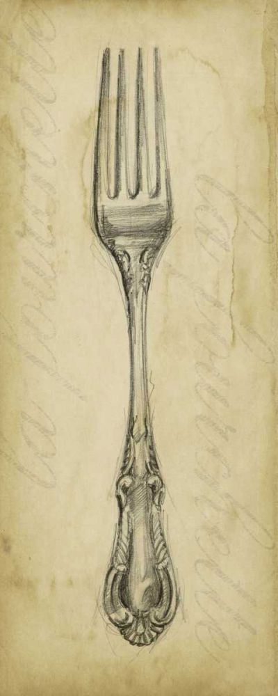 Art Print: Antique Fork