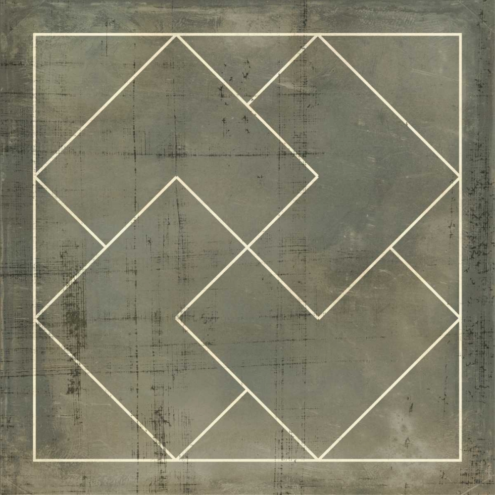 Wall Art Painting id:35507, Name: Geometric Blueprint III, Artist: Vision Studio