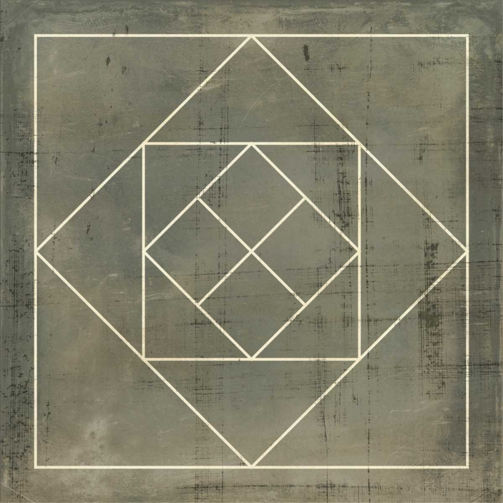 Wall Art Painting id:35509, Name: Geometric Blueprint V, Artist: Vision Studio
