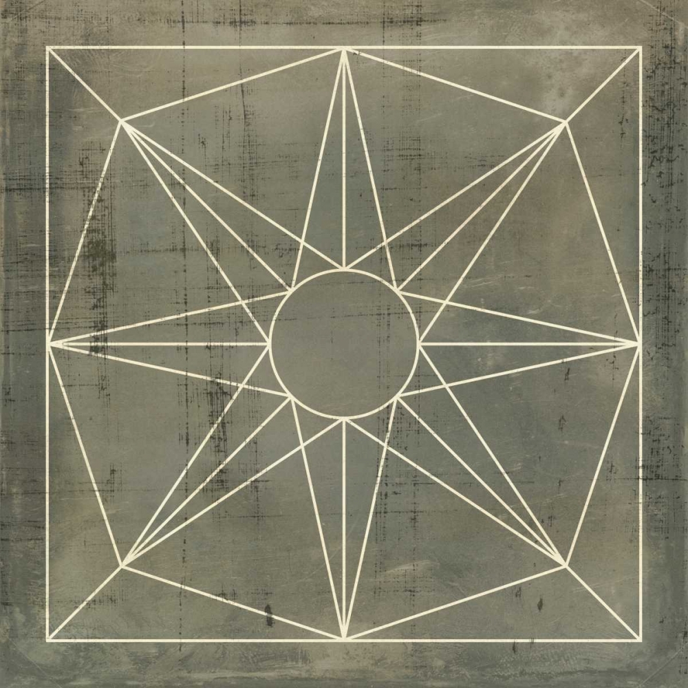 Wall Art Painting id:35511, Name: Geometric Blueprint VII, Artist: Vision Studio