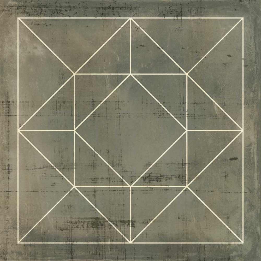 Wall Art Painting id:35512, Name: Geometric Blueprint VIII, Artist: Vision Studio