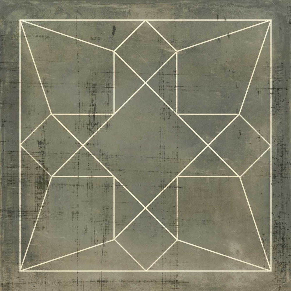 Wall Art Painting id:35513, Name: Geometric Blueprint IX, Artist: Vision Studio