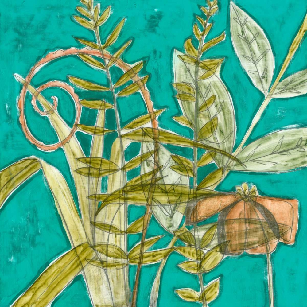 Wall Art Painting id:35578, Name: Tropical Melange I, Artist: Goldberger, Jennifer