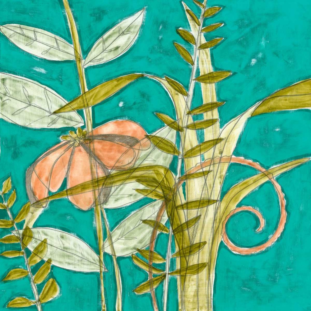 Wall Art Painting id:35579, Name: Tropical Melange II, Artist: Goldberger, Jennifer