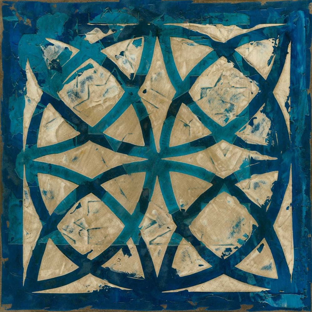 Wall Art Painting id:35618, Name: Stained Glass Indigo IV, Artist: Meagher, Megan