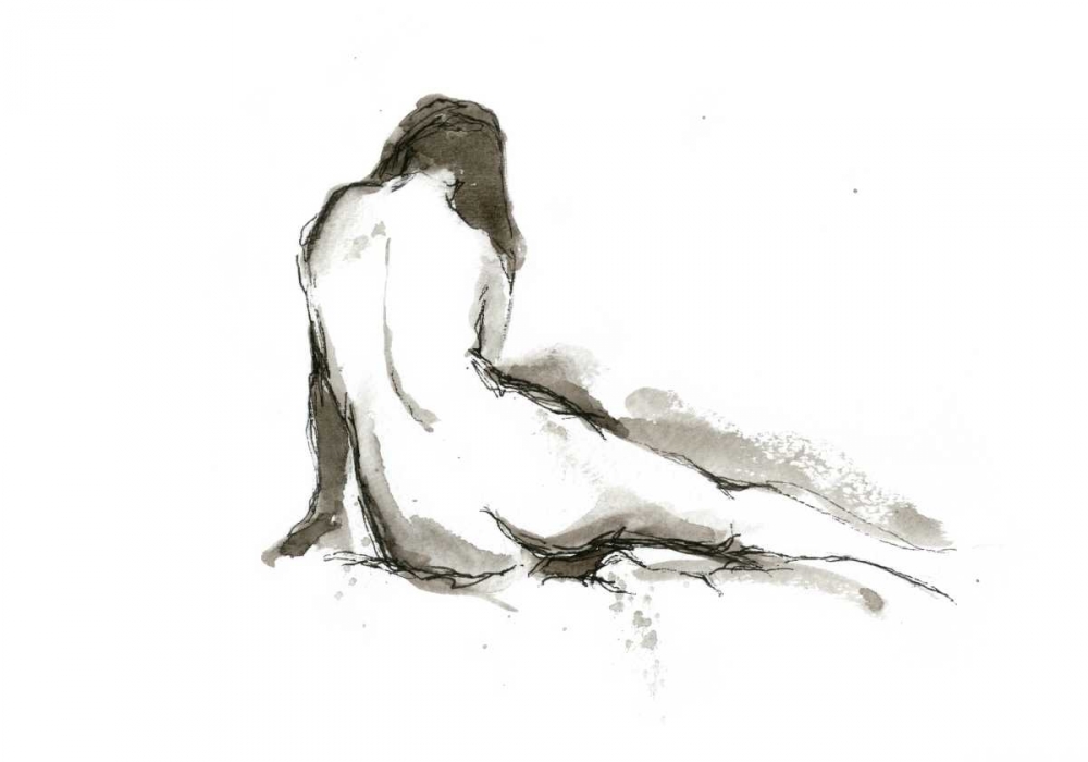 Wall Art Painting id:35672, Name: Ink Figure Study II, Artist: Harper, Ethan