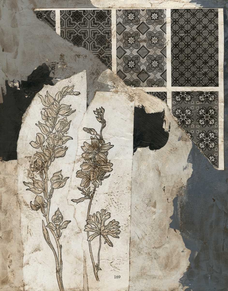 Wall art: Non-Embellished Fragmented Collage II, by Meagher, Megan