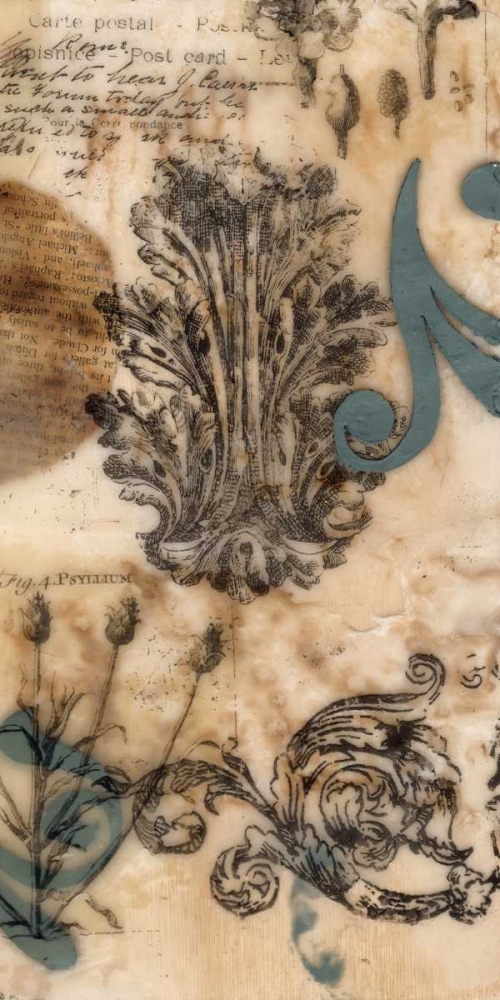 Wall Art Painting id:49843, Name: Encaustic Ephemera II, Artist: Goldberger, Jennifer