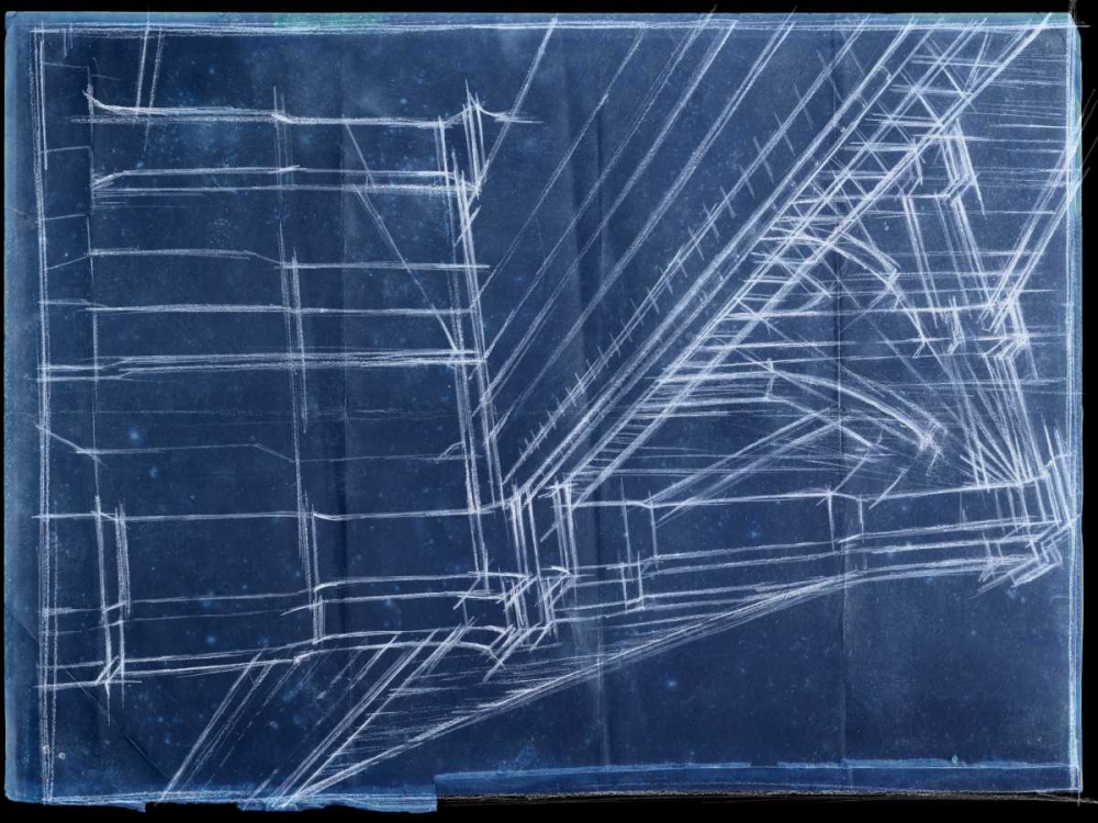 Wall Art Painting id:35705, Name: Bridge Blueprint II, Artist: Harper, Ethan