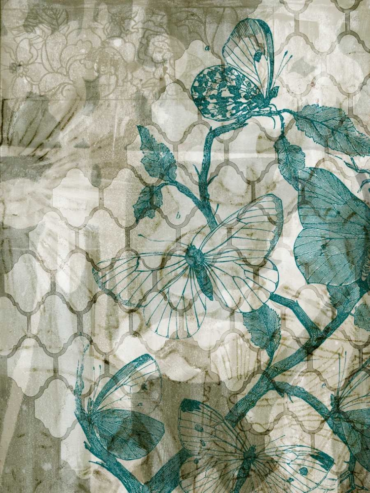 Art Print: Arabesque Butterflies VI
